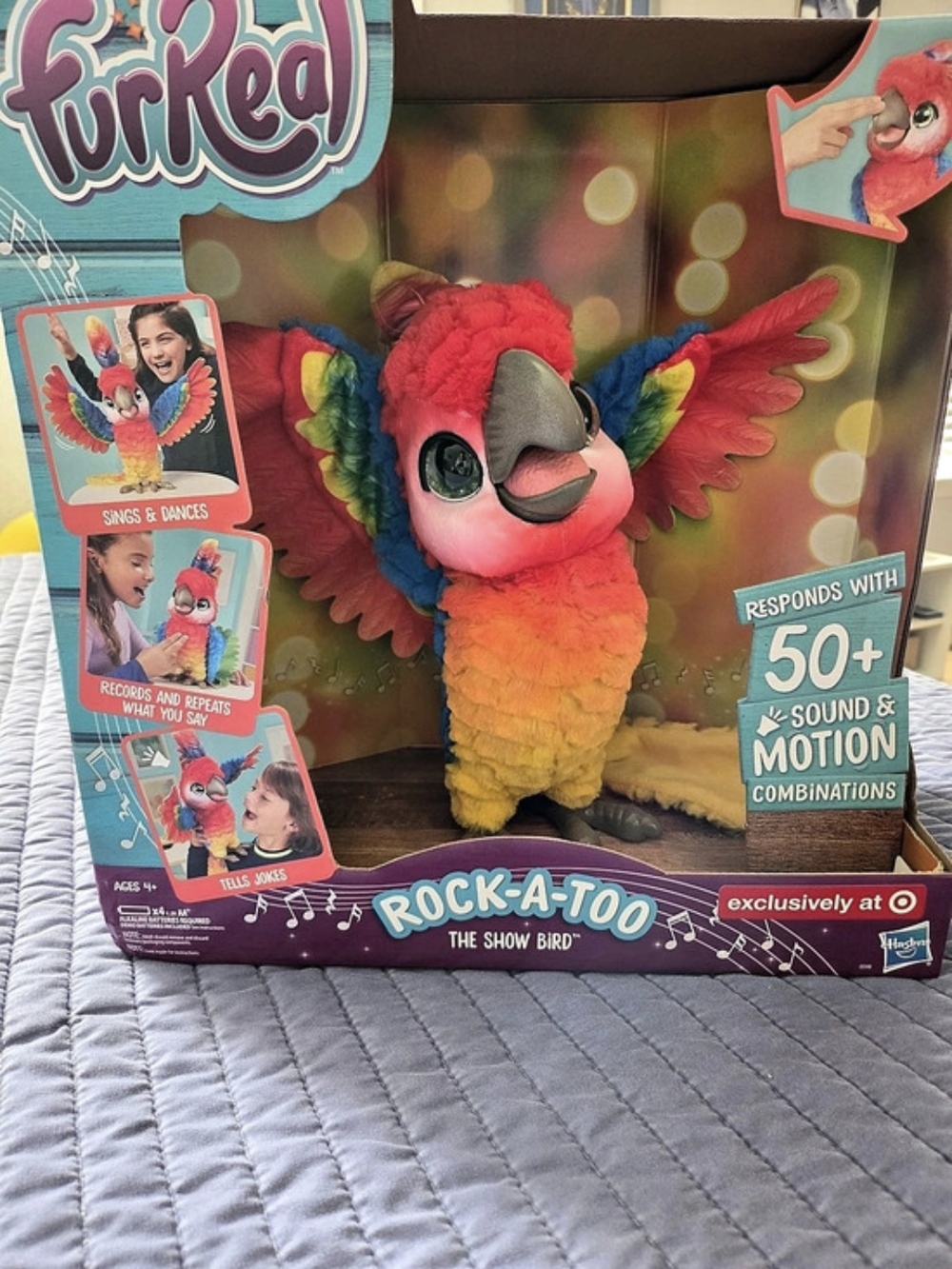 FurReal Rock-A-Too Interactive Parrot Toy NWT